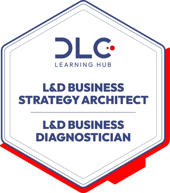 Przykładowa odznaka DLC: L&D Business Strategy Architect - moduł L&D Business Diagnostician
