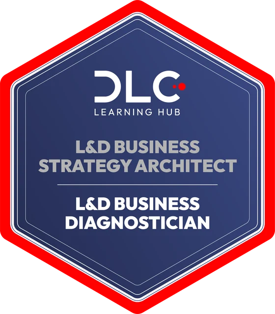 Przykładowa odznaka DLC: L&D Business Strategy Architect - moduł L&D Business Diagnostician