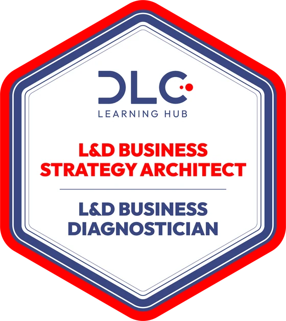 Przykładowa odznaka DLC: L&D Business Strategy Architect - moduł L&D Business Diagnostician