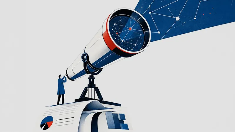 Ilustracja: luneta skierowana w rozgwieżdżone niebo